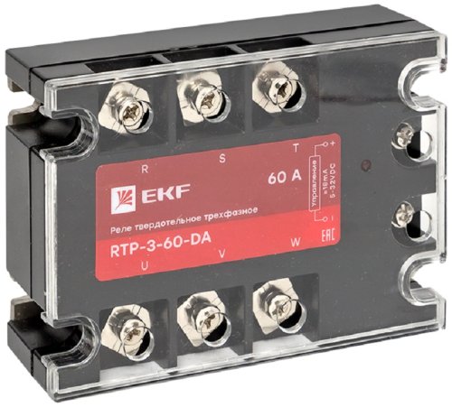 Реле твердотельное EKF PROxima RTP-60-DA 60А 400В DC фото Реле твердотельное EKF PROxima RTP-60-DA 60А 400В DC картинка